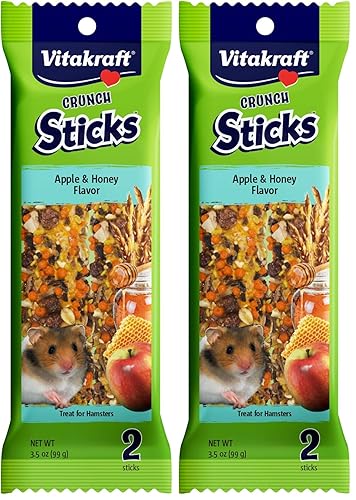 Vitakraft Crunch Sticks Hamster Treats Apple and Honey Flavor -