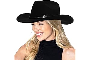 Womens Western Black Cowboy Hat