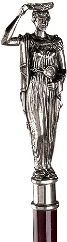 Vista 36 de Bastón de cobra Design Toscano con empuñadura de peltre