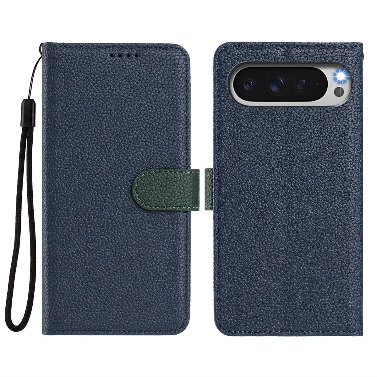 Étui Google Pixel 10 ProXL bleu magnétique détachable - 8