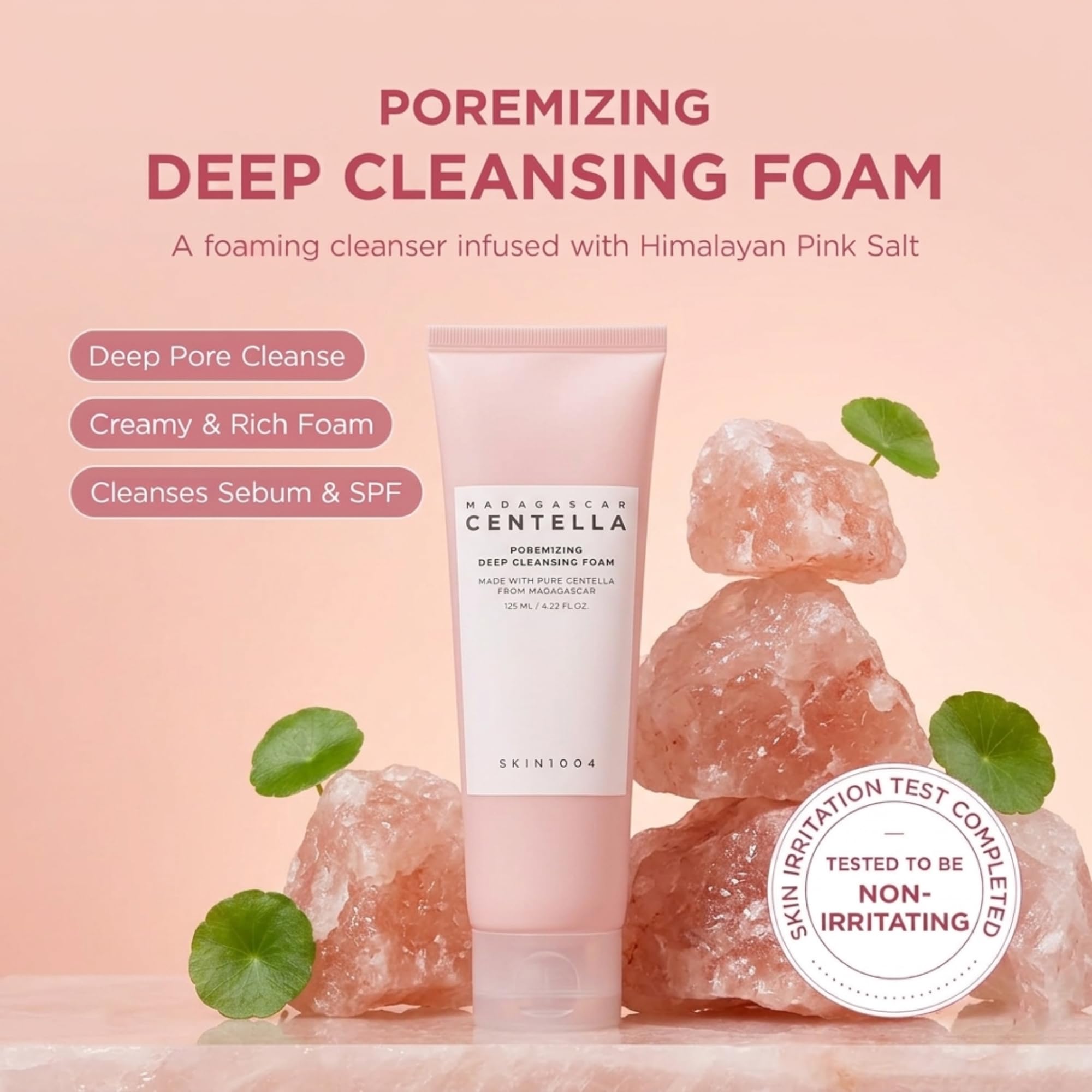 SKIN1004 Routine Skincare Coréenne Anti Pores – Poremizing Cleansing Foam + Centella Ampoule 100ml + Light Gel Cream – Nettoyant Visage + Sérum Centella Asiatica + Crème Hydratante