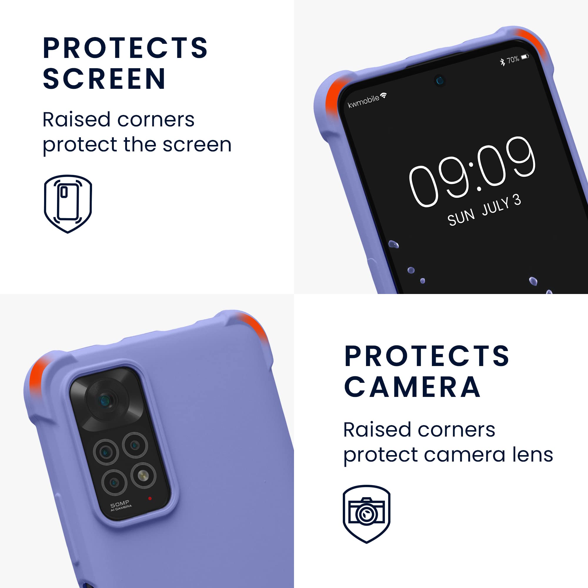 For Xiaoi Redi Note 11 4G / Note 11S 4G Anti-slip Clear Acrylic Hybrid TPU Phone Case(Transparent - View #4