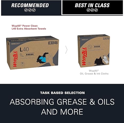 Miniatura 9 de WypAll Toallas desechables de limpieza y secado L40 (03046)