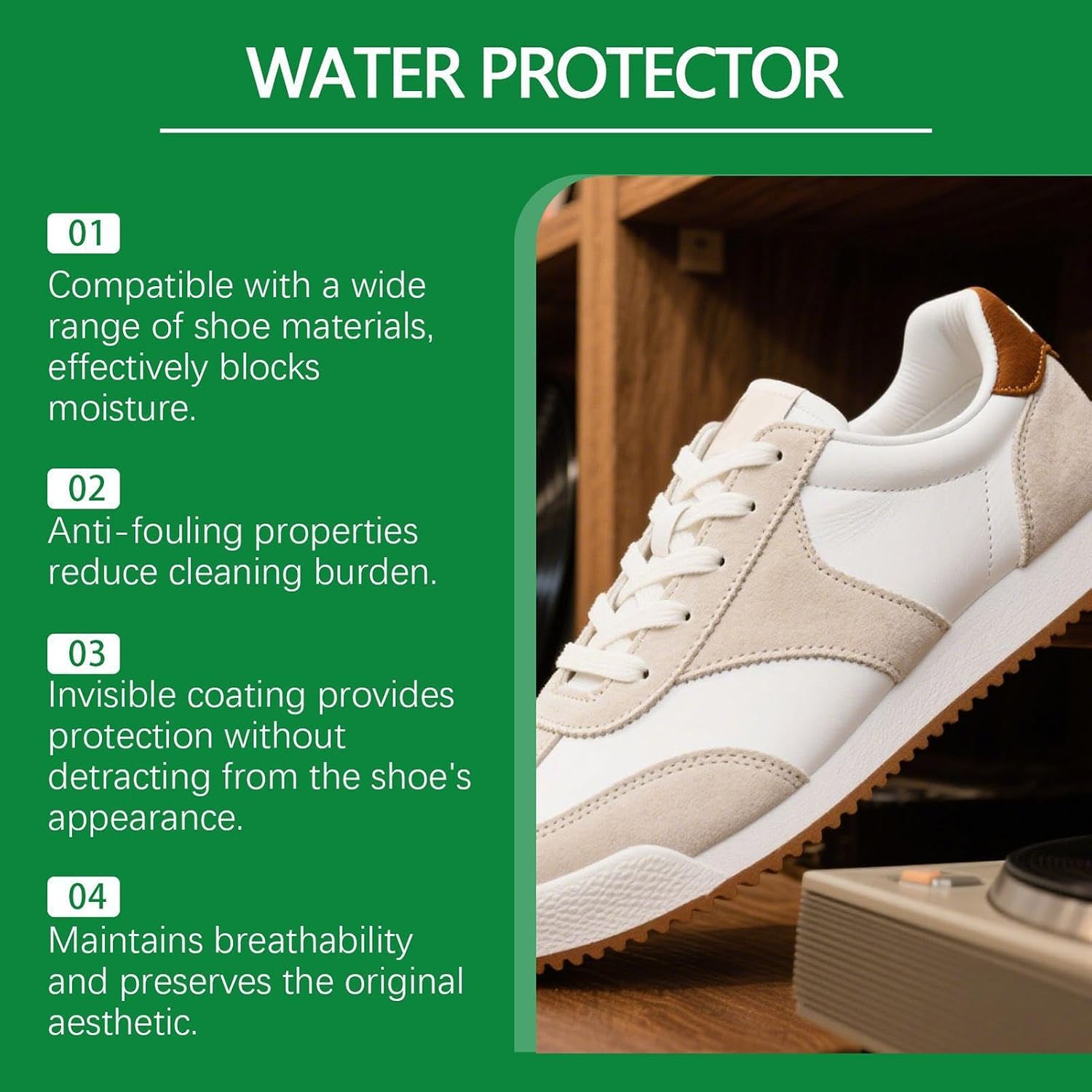 Waterproof Spray Shoes, 100ml Dust Protection, 1.54x5.75 Inch Strong Build Gear, Stylish Sneaker Cleaner Tool with Compact Design, Portable Helper for Winter Summer Rain Snow Walking Cycling Hiking