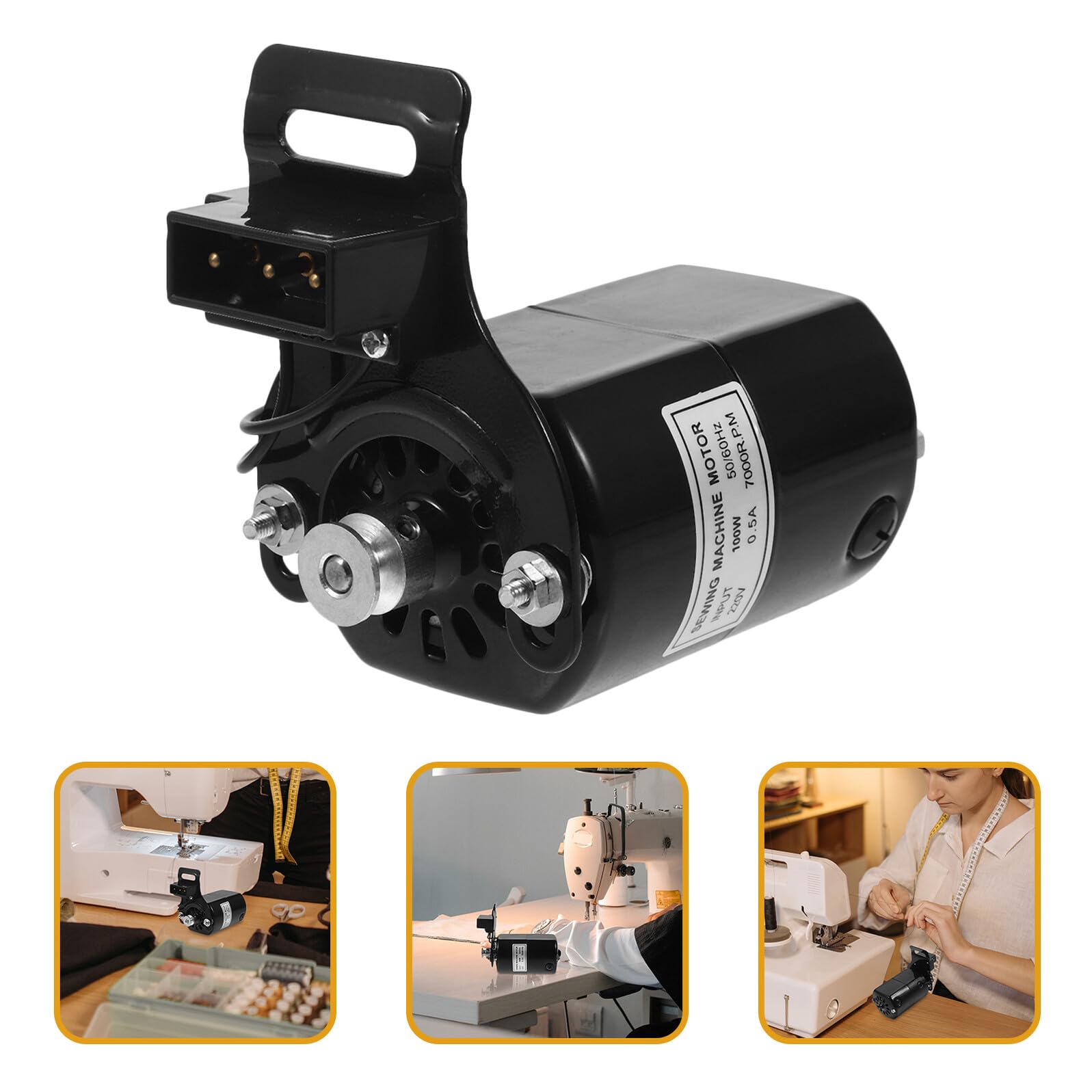 NOLITOY Motor de Máquina de Coser Eléctrico para Máquinas de Coser Pedal Motor de Accionamiento