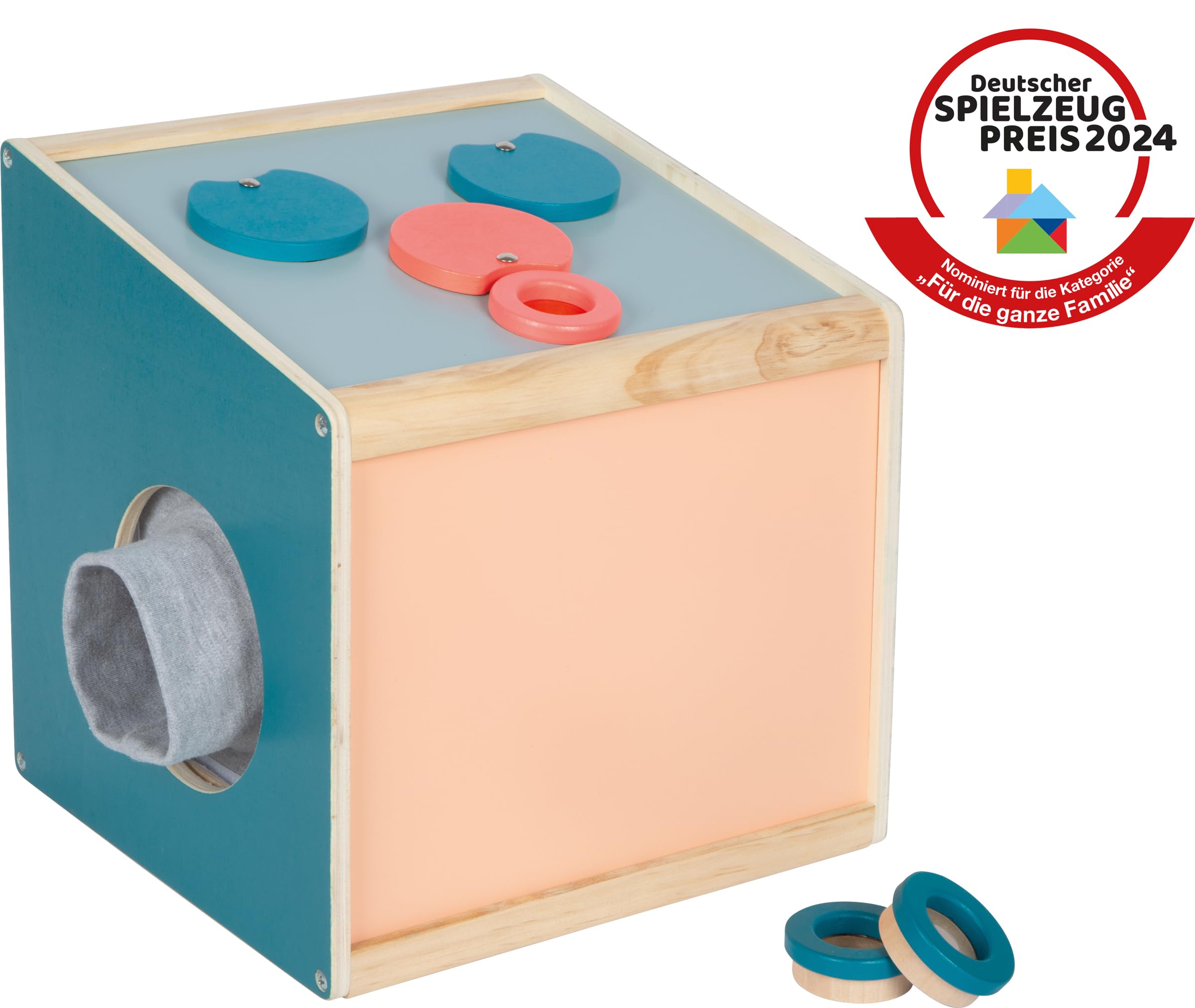 Boîte Tactile Sensory Small Foot Voir Écouter Sentir Toucher Bois 3 Ans