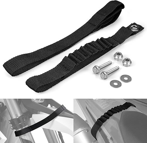 Miniatura 8 de NICECNC Correa de elevación de guardabarros negra de alta resistencia compatible con GasGas EXECMC 125-450 2021-2023, ver ajuste