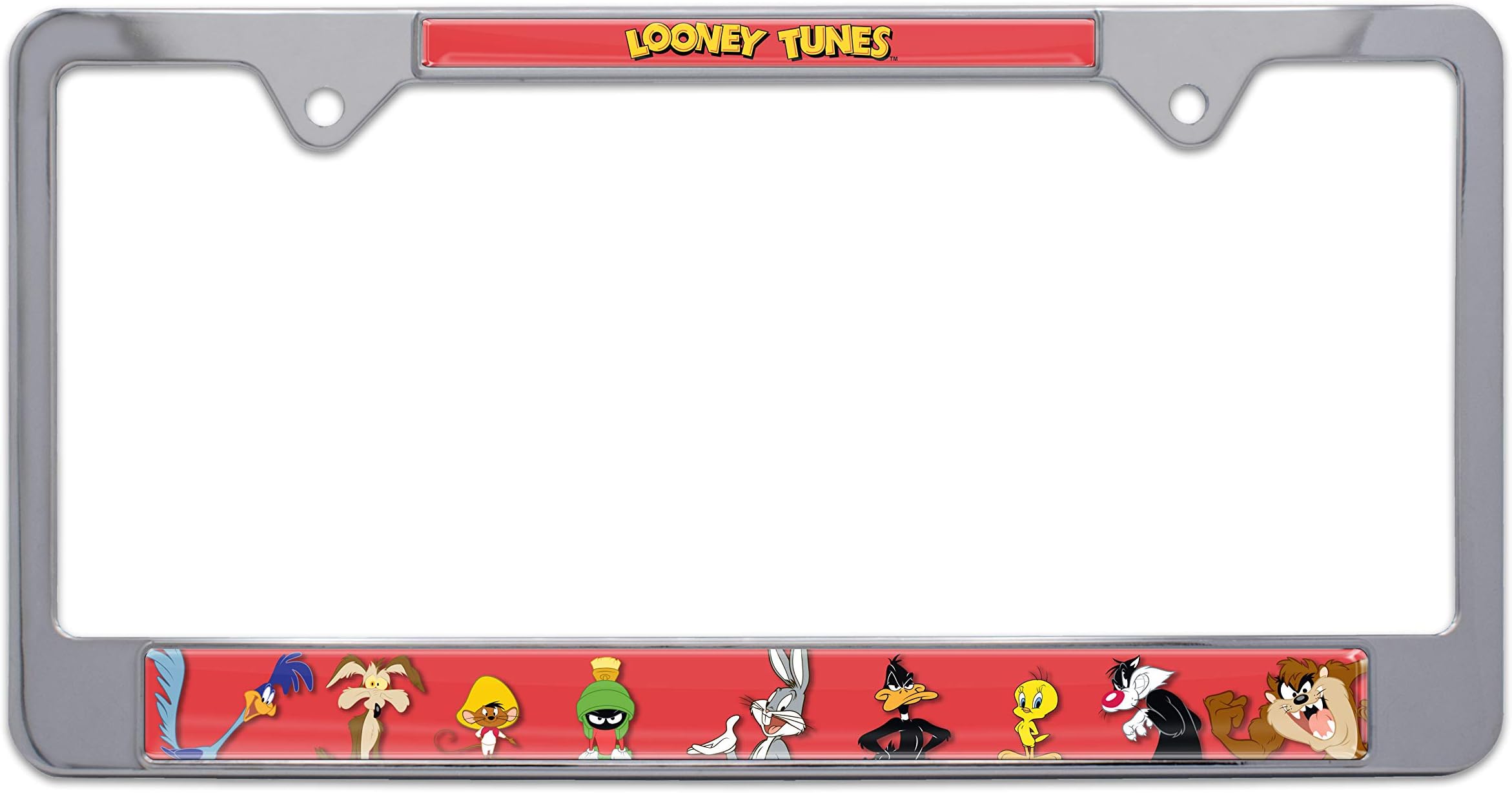 Elektroplate Multy LT Characters Chrome License Plate Frame