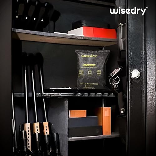 Miniatura 37 de 60 paquetes de gel de sílice de 0.18 onzas, bolsas deshumidificadoras recargables con agentes desecantes y perlas con indicador, de grado