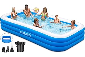 Extra Large 4 Seat Inflatable Pool for Adults and Kids