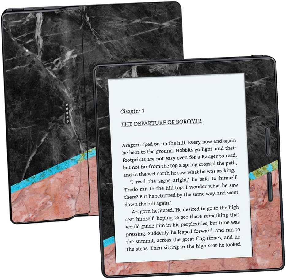 MightySkins Skin Compatible with Amazon Kindle Oasis 6" (8th Gen) - Cut Marble | Protective, Durable, and Unique Vinyl Decal wrap Cover | Easy to Apply, Remove, and Change Styles | Made in The USA