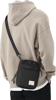 Mini Crossbody Bag Shoulder Bag for Men, Small Messenger Satchel Bag for Women