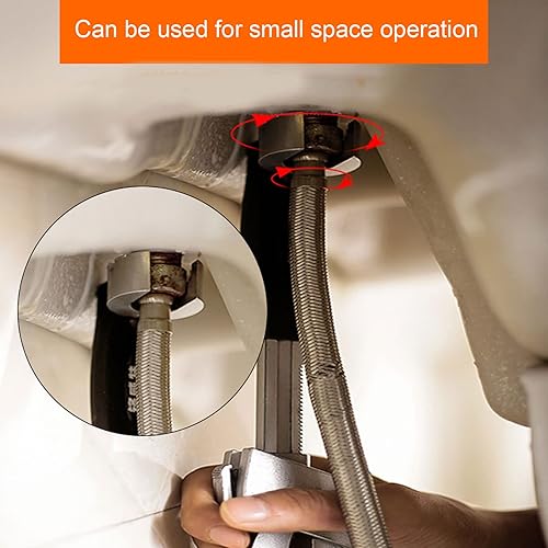 Miniatura 7 de Fafeicy Llave de fregadero multifuncional Llave de grifo de apertura grande Llave de fontanero de aleación de aluminio Herramienta de reparación de