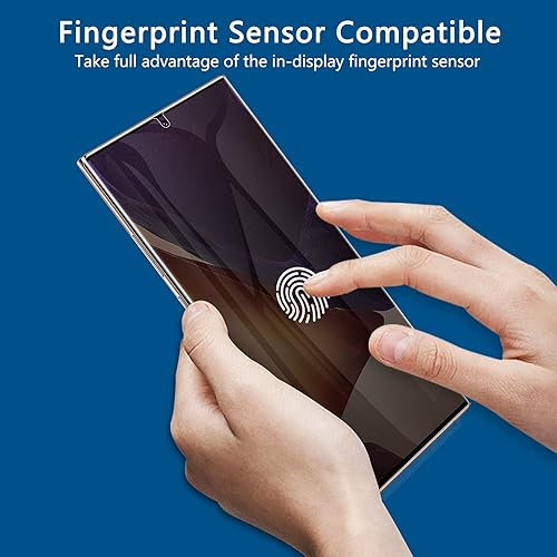 Miniatura 3 de LYWHL [2+2 Pack] for Samsung Note 20 Ultra Privacy Screen Protector, [Support Fingerprint ID] Anti-Spy Black Full Adhesive Flexible Film + Camera