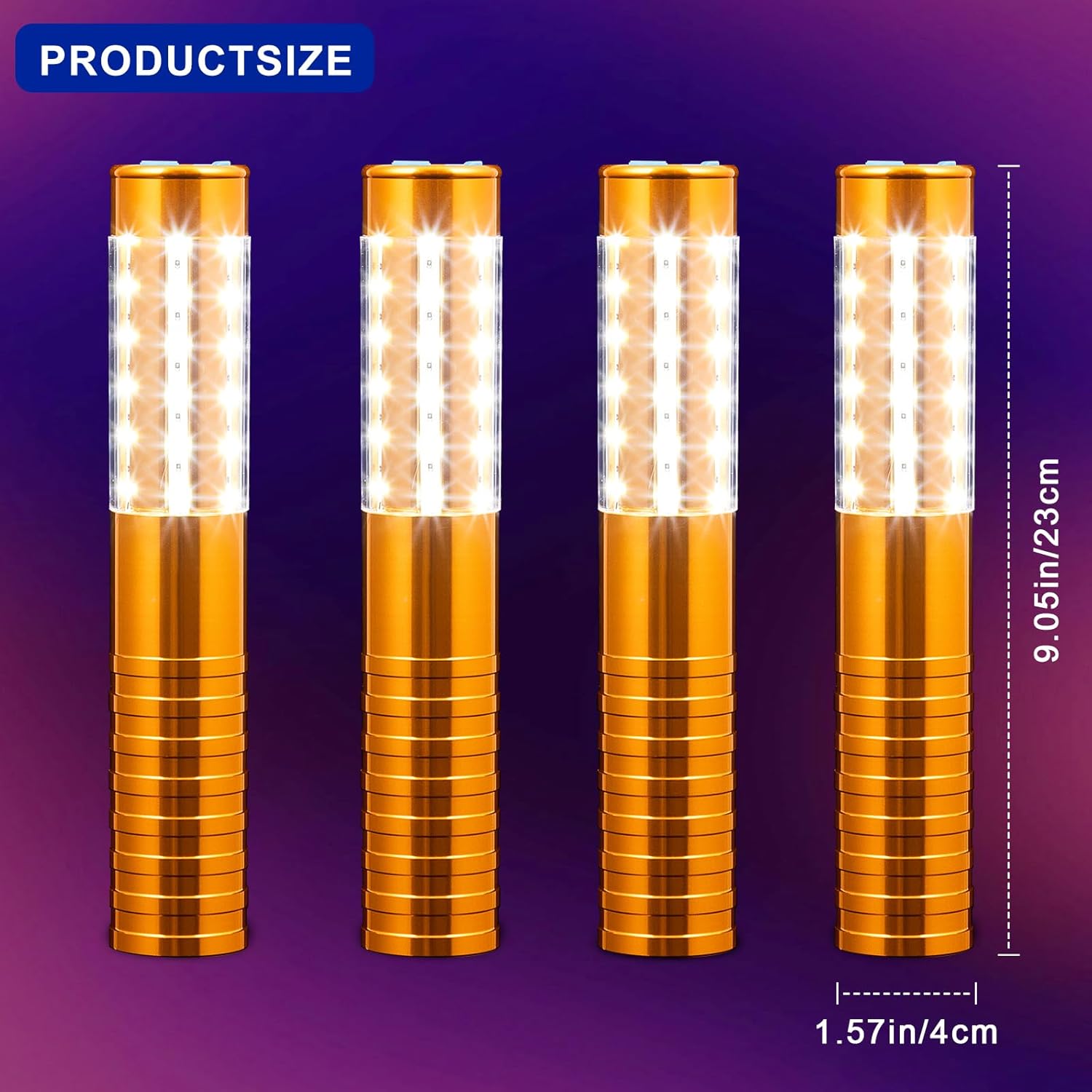 WILON Bottle Service Lights Rechargeable Bottle Service Sparklers Reusable Handheld Girl Lights LED Baton Strobe Light for Parties Bar Club Nightclub Birthday Weddings - Upgraded Version