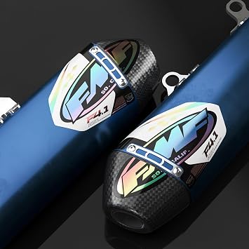 FMF Exhaust Factory 4.1 Holographic Decals 2 Pack White FMF-WHT-Holo
