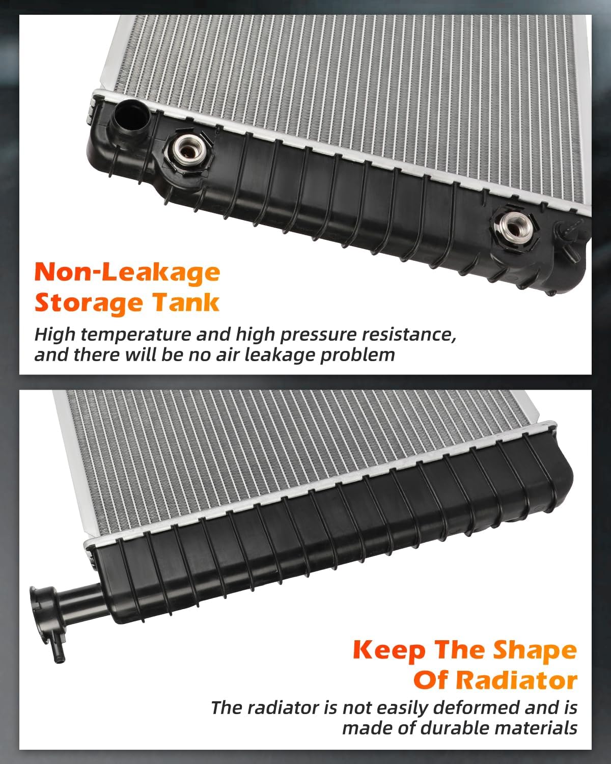 OCPTY Auto Parts Radiator Replacement for 1996-2002 for Chevrolet for Express 1500 4.3L 1996-2002 for Chevrolet for Express 1500 5.0L 1997-2002 for Chevrolet for Express 1500 5.7L