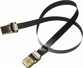 BLACK 80CM FFC FPV HDMI Cable Standard HDMI to Standard HDMI Full size HDMI Normal HDMI for RED BMCC FS7 C300