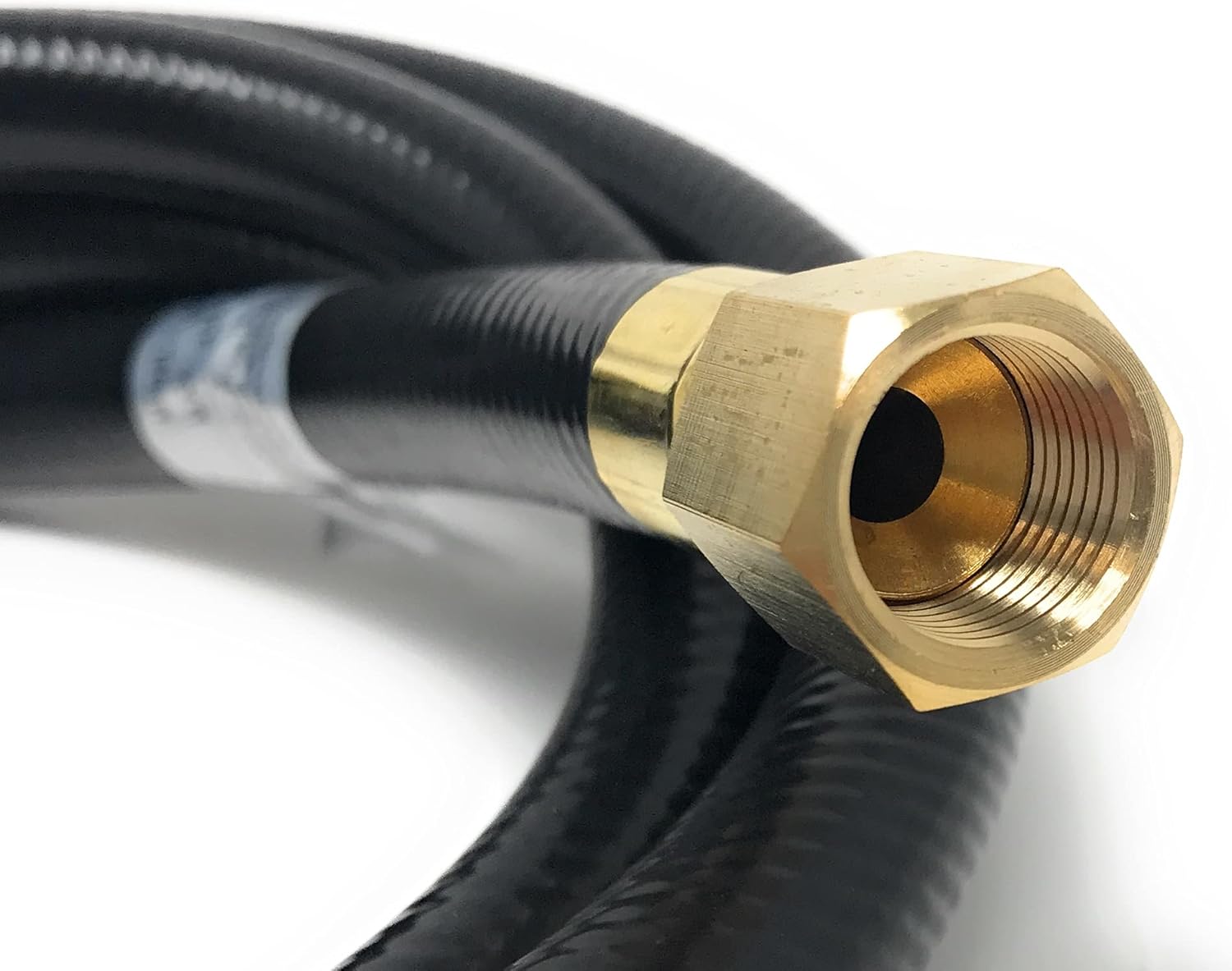 10' LP Propane Gas Hose Pressure Washer Hose Air Hose Assembly 3/8" Female Flare x 3/8" Female Flare Coupling Connector [948-777] High or Low Pressure for LP GAS tanks RV Grills Heaters Air Compressor