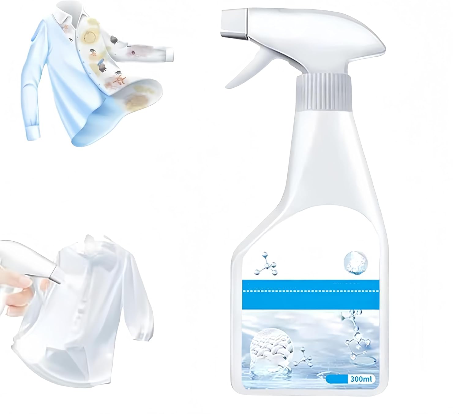 AYNUUY Laundry Stain Remover, New Dry Clean on the Go Stain Remover Spray for Grease, Cotton, Linen & Synthetic Clothes, Shoes Laundry (3)