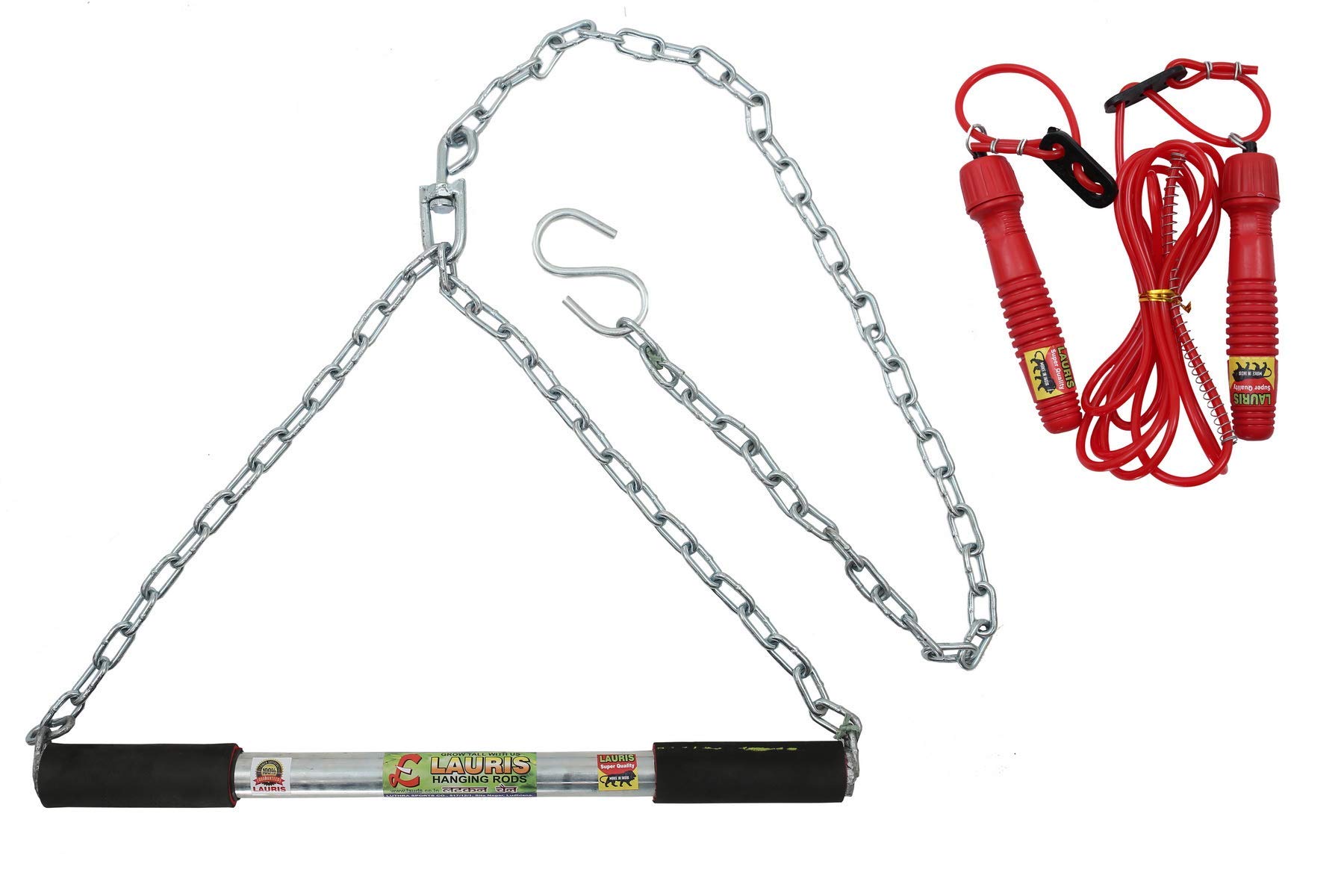 See full amazon price history chart for Lauris Adjustable Height Increase Pull Up Chin Bars Exercise Equipment Gym of Bar 20 inches Zinc Plated with Chain/Sangal Combo with Skipping Rope for Men and Women Lauris Adjustable Height Increase Pull Up Chin Bars Exercise Equipment Gym of Bar 20 inches Zinc Plated with Chain/Sangal Combo with Skipping Rope for Men and Women (B07R8JK11T) Amazon Price History, Amazon Price Tracker
