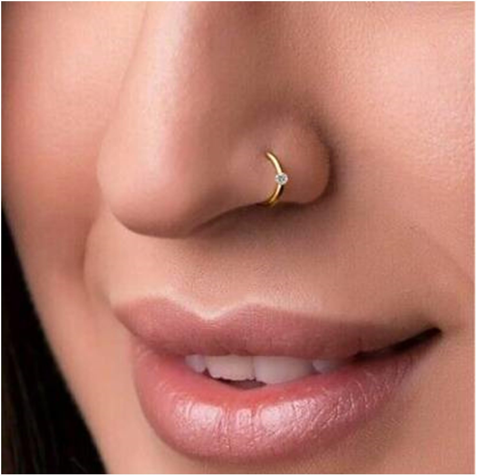 House Of Common Brass Nose Stud White-image-45