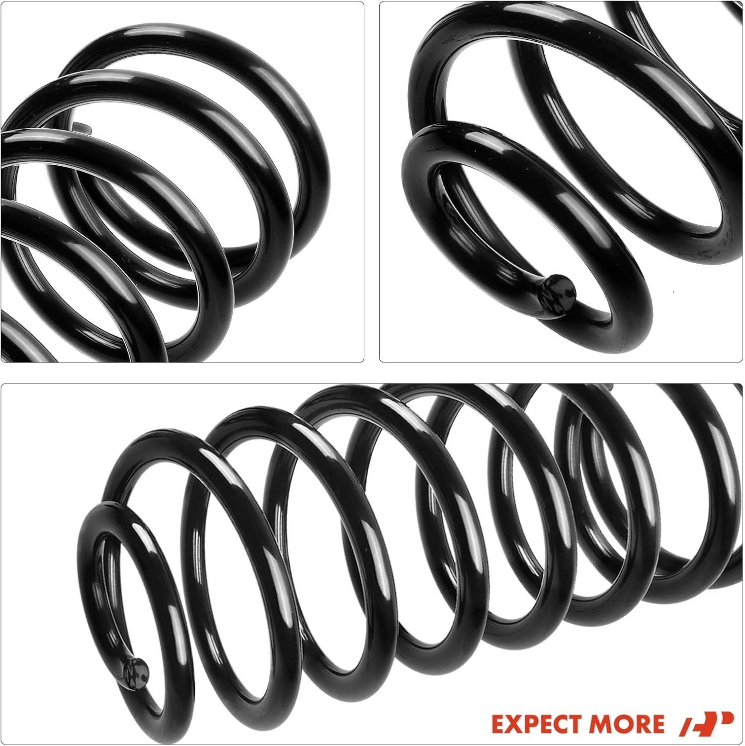 A-Premium 2Pcs Rear Suspension Coil Spring Set Compatible with Jeep Wrangler 2007-2017 3.6L 3.8L, Driver and Passenger Side, Replace# 68004254AA