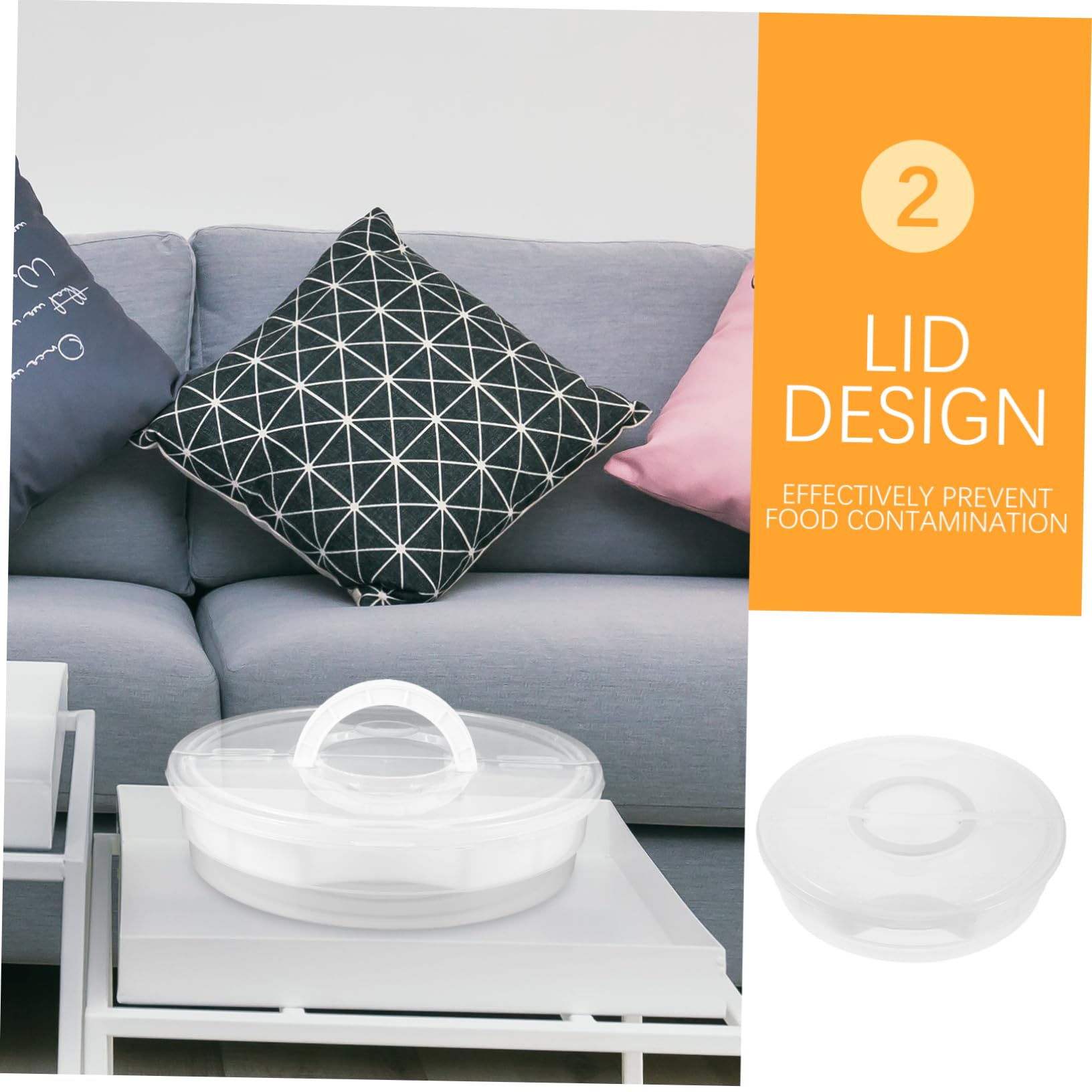 MOLUCKFU Pizza Slice Packaging Box Multi-function Storage Case Outdoor Pizza Box Sealing Container Easy to Carry Transparent