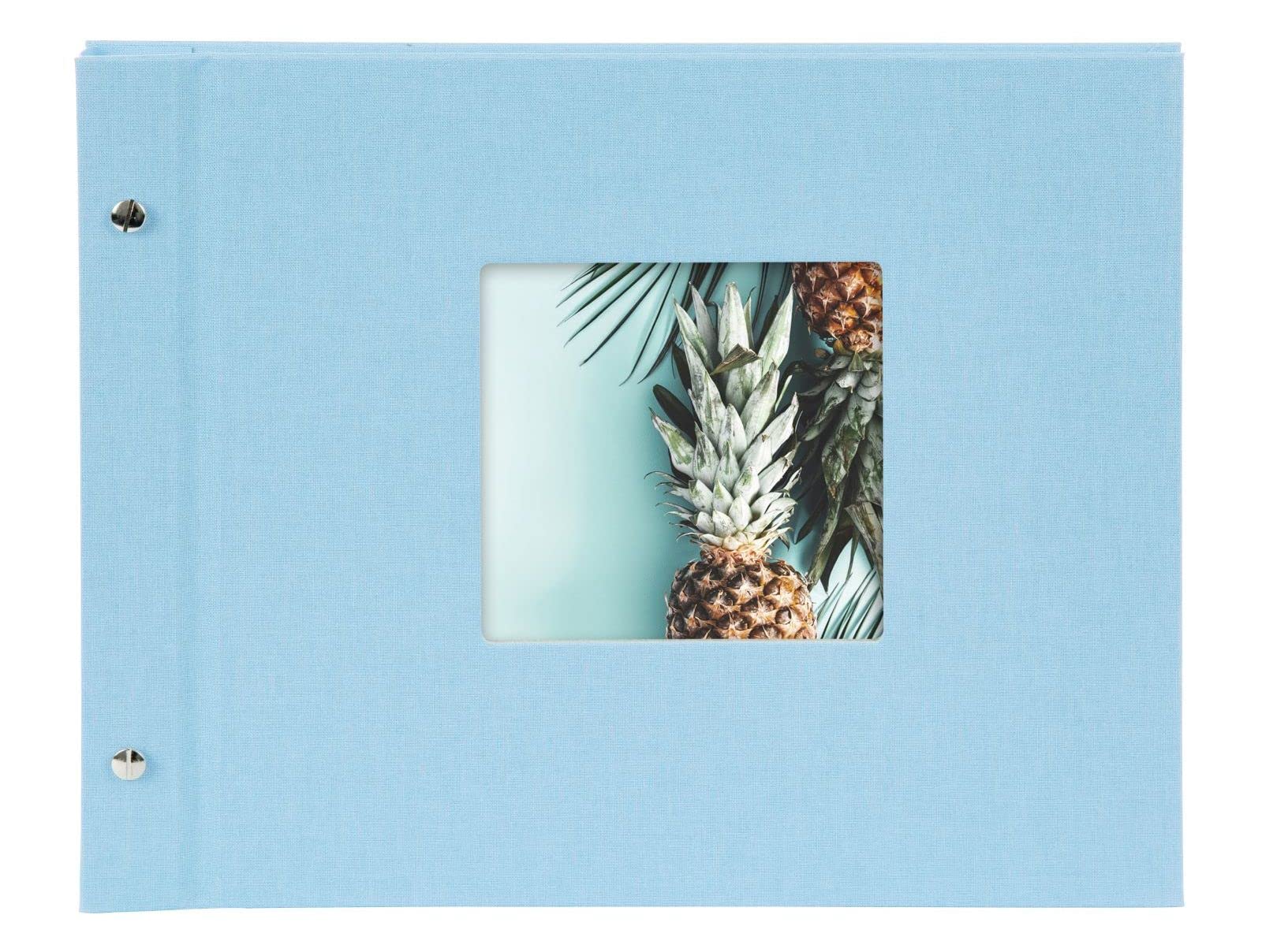 goldbuch Sky Blue Linen Photo Album 30x25x2cm, 30 x 25 x 2 cm - Image 3