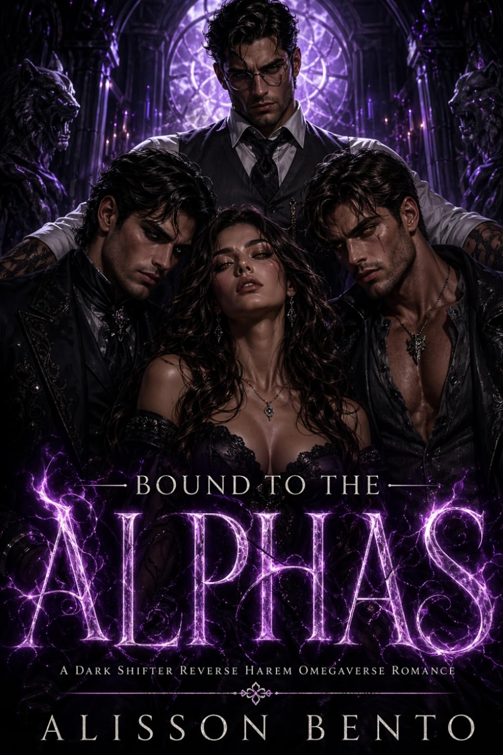 Bound to the Alphas: A Dark Shifter Reverse Harem Omegaverse Romance (The Shadowed Realms Collection)