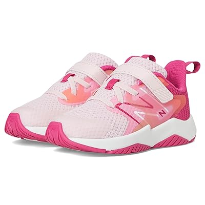 New Balance Kids Rave Run v2 Bungee Lace with Top Strap (Infant/Toddler) Kids Shoes Rose Sugar/Carnival Pink