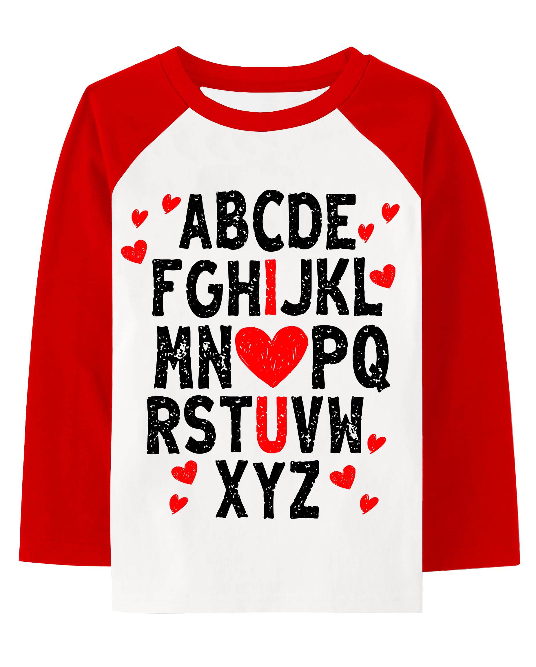 Little Hand Boys Valentines Truck Shirts Raglan Long Sleeve Dinosaur T-Shirts Toddler Baseball Tee for Kids 2-7 Years