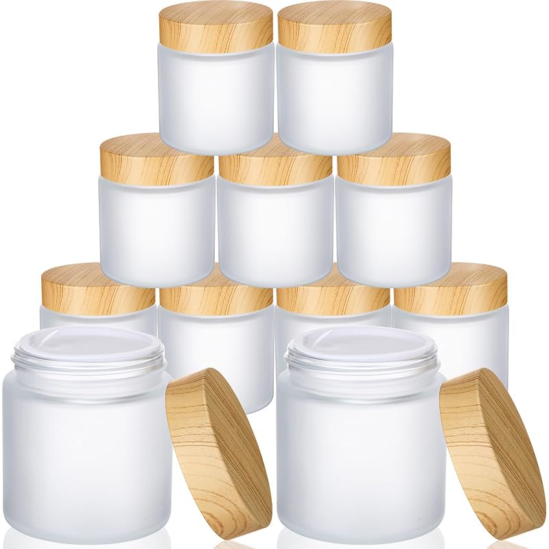 Geiserailie Frascos de Vidro para Cosméticos com Tampa, Pacote com 10