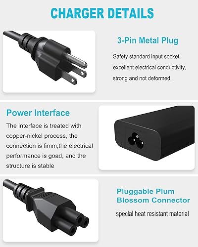 Miniatura 5 de 60W 65W USB Type C Laptop Charger Compatible with Dell Latitude 5540 5550 5420 5450 3550 3450 7440 7430 5530 3540 5430 5520 7420 e5440 for