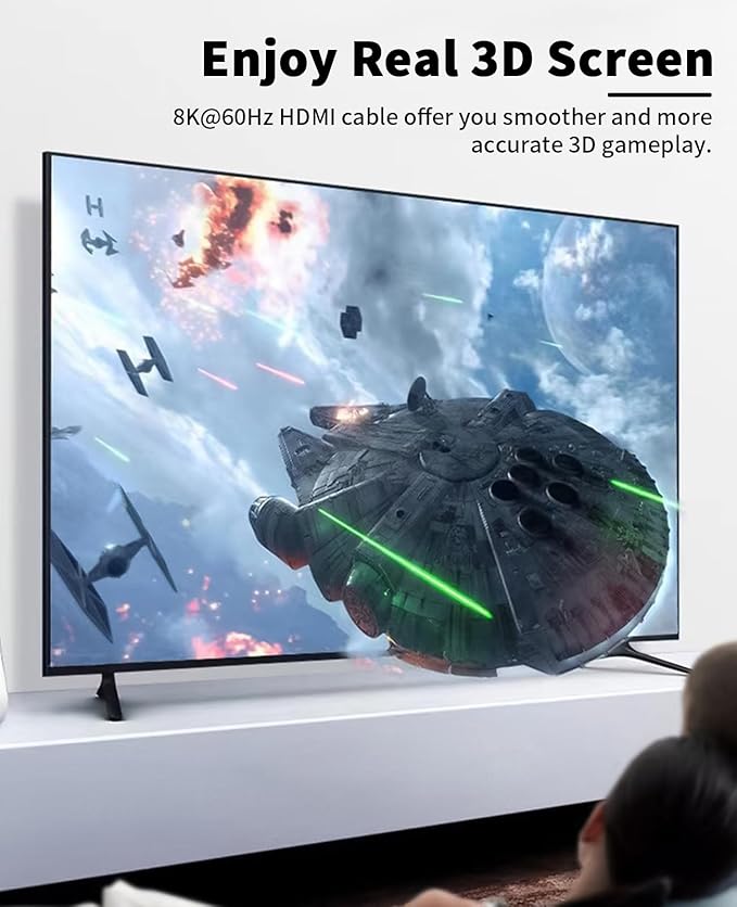 Adaptador HDMI 8K 180° Poyiccot 2 Pack miniatura 4