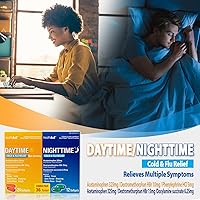 Vista 4 de HealthA2Z® Diurno y nocturno Medicina para el resfriado y la gripe Potente alivio diurno y nocturno multisíntomas