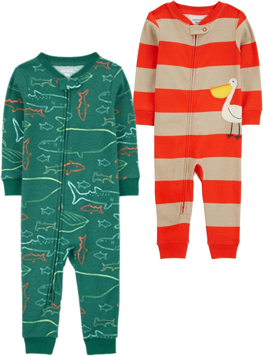 Carter's boys 2-pack Cotton Footless Pajamas