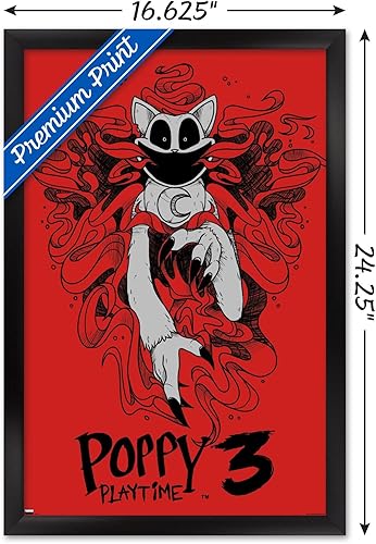 Miniatura 3 de Trends International Poppy Playtime: Chapter 3 - Póster de pared ahumado, 22.4 pulgadas de largo x 14.7 pulgadas, versión enmarcada en negro