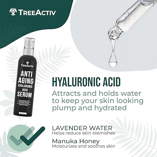 Miniatura 5 de Suero de ácido hialurónico antienvejecimiento para cara, 2 onzas, reparación hidratante de arrugas para el cuidado de la piel, suero facial de ácido