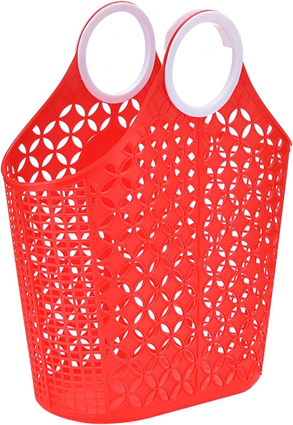 Fox Run Purple Cleaning Caddy, Laundry and Produce Basket with Built-In Handles, 6" x 14" x 18"