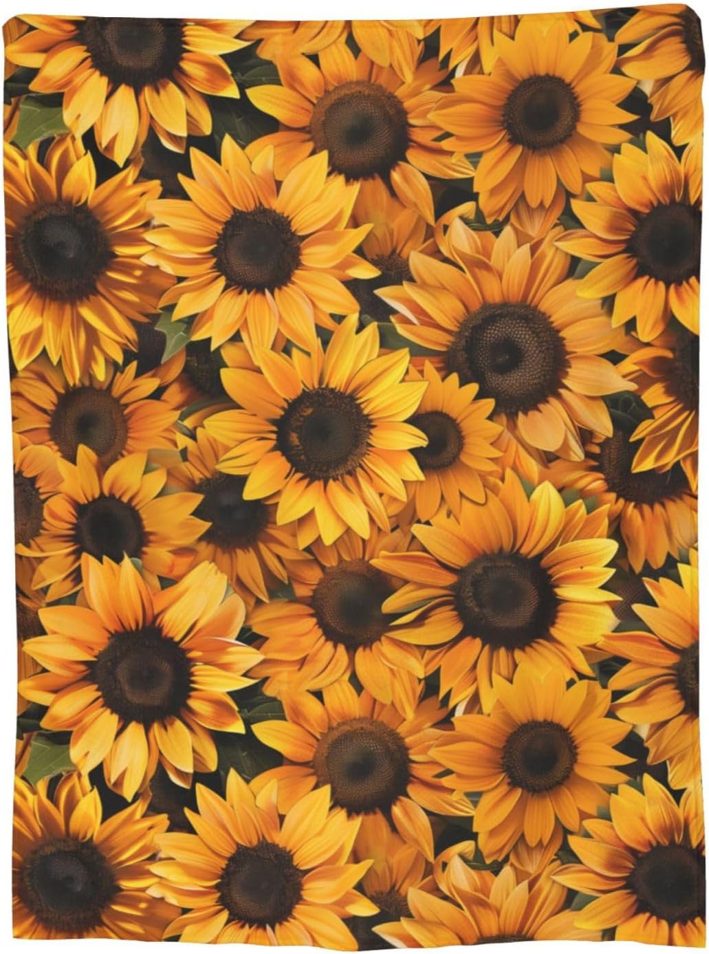 Sunflower Blanket Flannel Throw Blankets - Soft, Cozy, Warm, Lightweight & Fuzzy for Couch Comfort, Perfect for Bed, Travel & Outdoor, for Girls Women Adults 60"x50"