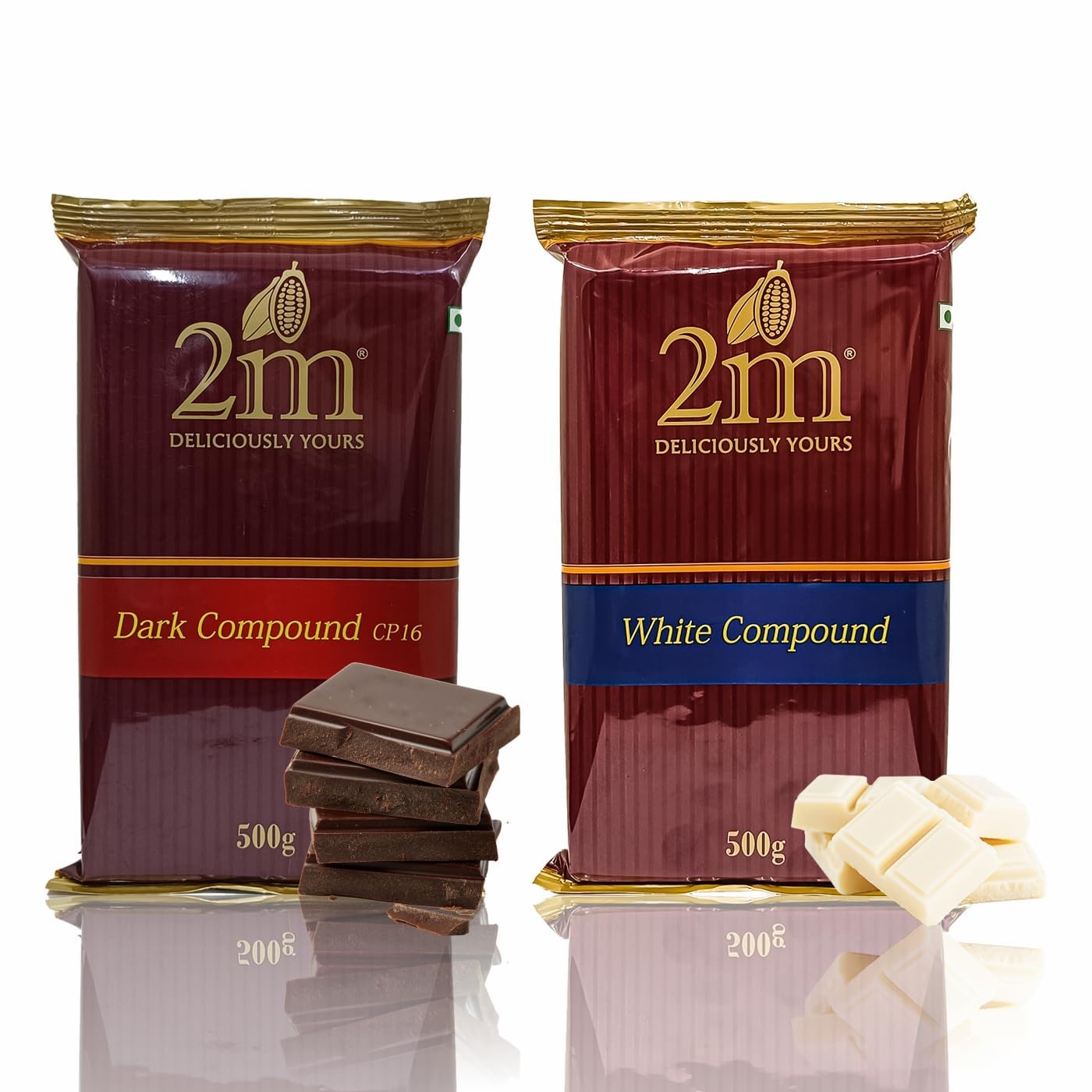 Jamboree!!! 2M Dark(Cp-16)&White Compound Slabs-Perfect For Baking,Cake Decorating,Topping,Molding&Dipping(2 Combo Pack,500 Gm Each) (B0D5BWRHND) Amazon Price History, Amazon Price Tracker