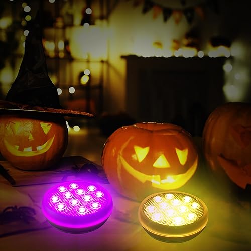 Miniatura 9 de Luces de piscina recargables con control remoto (2 unidades) Luz LED sumergible IP68, impermeable, 16 colores cambiantes, flotantes, luces para