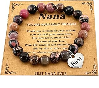 Nana Gifts Bracelet from Granddaughter Grandson, Grandma Gifts for Christmas Birthday Gift for Grandmother, Grandma Nana Mothers Day Gifts From Grandkids