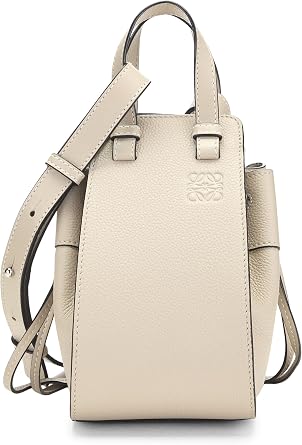 Pre-loved Grey Calfskin Hammock Drawstring Bag Mini, Grey