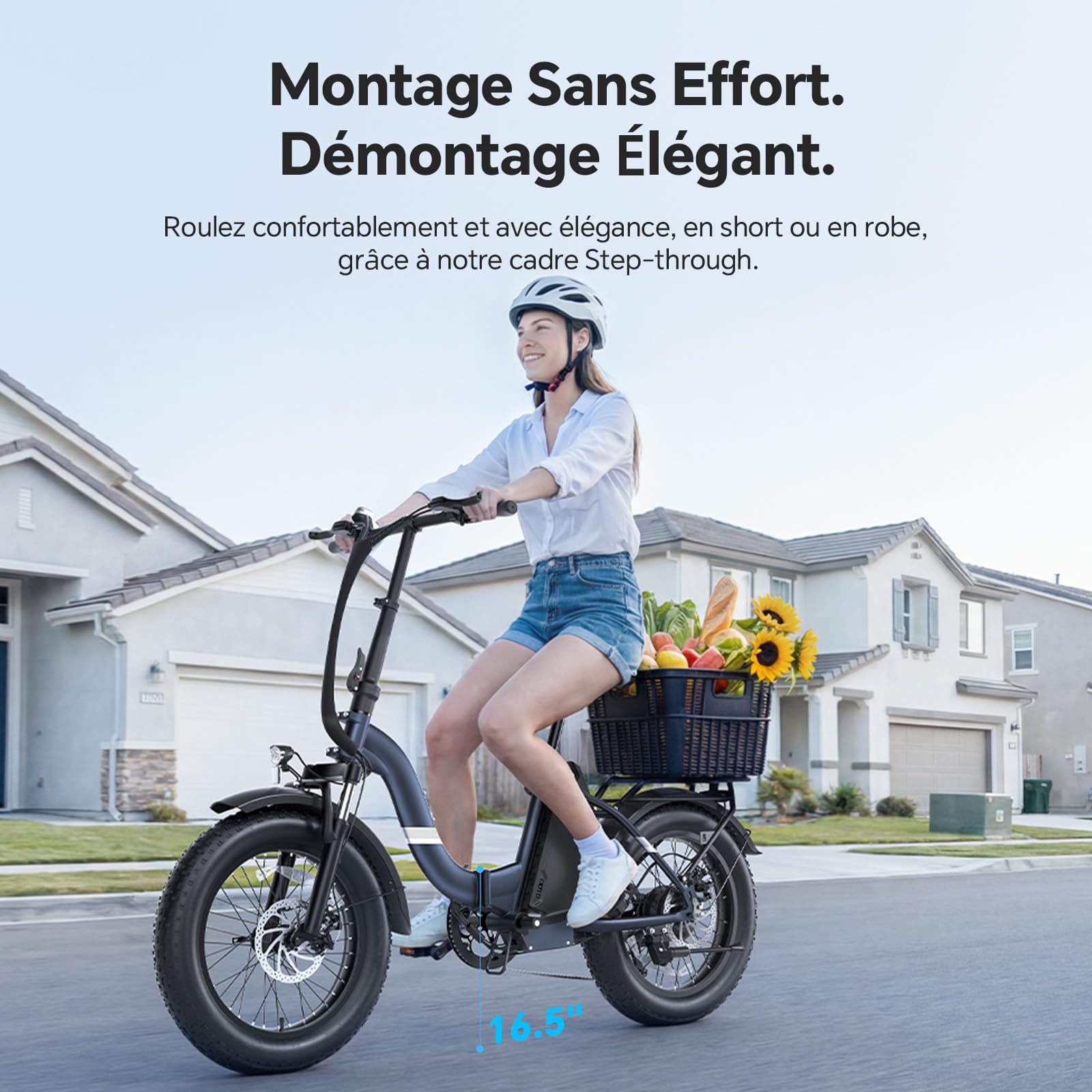 Touroll S2/ S2 Pro Vélo Électrique Pliable Tout-Terrain, 20"×4.0" Fat Tire, 150KM Autonomie, Batterie 720Wh Amovible, Moteur 250W Vélo Électrique Gros Pneu 7 Vitesses, E-Bike Urbain pour Adulte