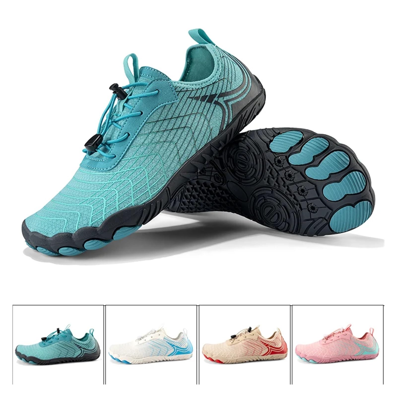 Scarpe da Trekking Five Finger River Tracing, Scarpe da Nuoto, Scarpe da Yoga multifunzionali, Traspiranti e ad Asciugatura Rapida(Pink,42)