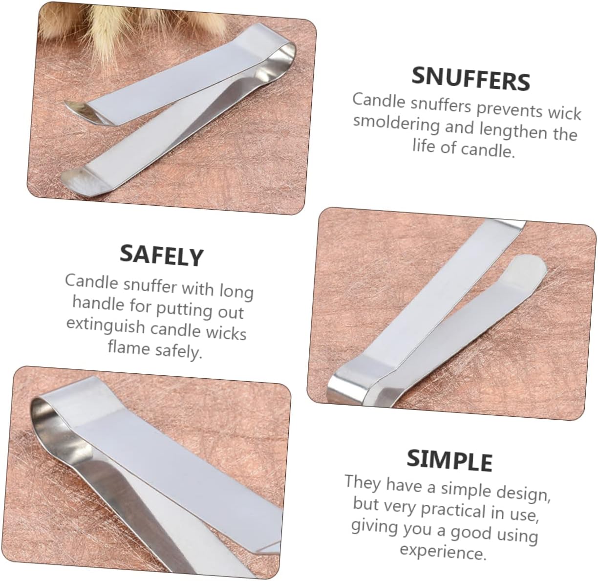 PRETYZOOM 20pcs Candle Wick Extinguisher Clips Snuffer Tool for Easy Wick Extinguishing Design for Home Party Use