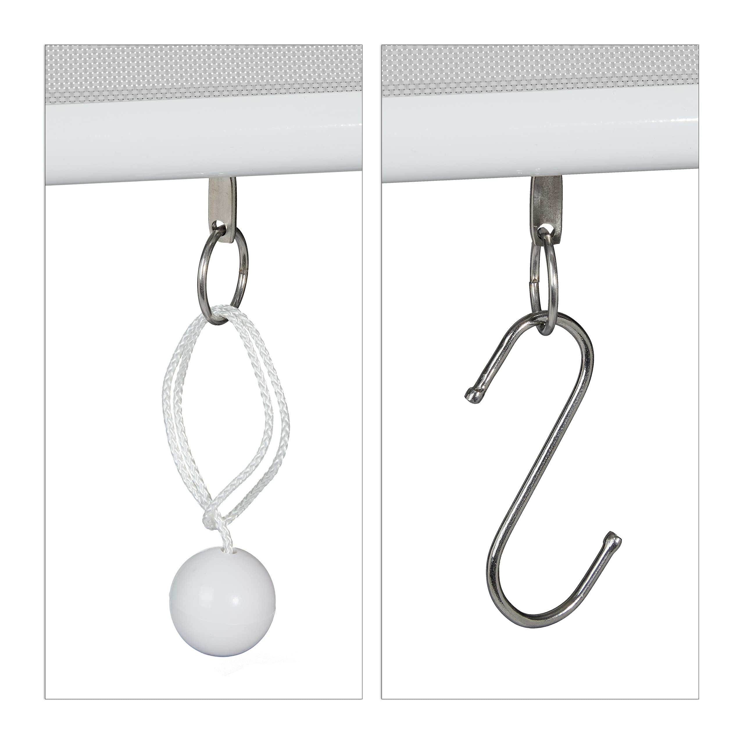 Relaxdays Store Vertical, 140 x 180 cm, extérieur pour Balcon, terrasse & Jardin, résiste aux intempéries, Gris