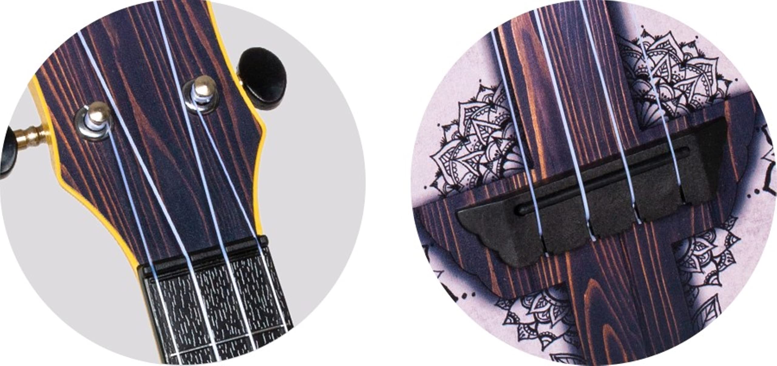 Flight Ukeleles TU40 ABS sopranowe ukulele podróżne - mandala